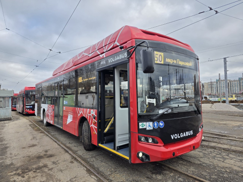 13 газовых Volgabus 5270.G4 прибыли в Пермь по программе Минпромторга.