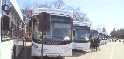 19 новых автобусов «Волгабас» вышли на маршруты Вологды.