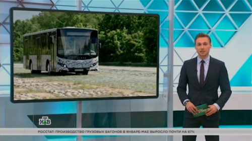Сюжет телекомпании НТВ об электробусе Volgabus